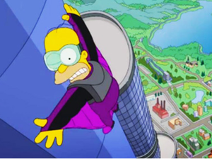 Homer Simpson scales the Burj Khalifa in a new episode of the iconic cartoon "The Simpsons". (Photo courtesy: The Simpsons)