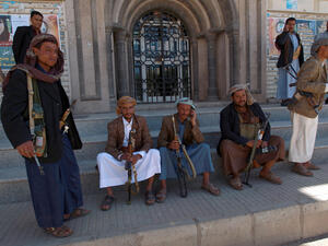 Since the onslaught on their insurgency in Yemen's capital Sanaa in September, the Houthis has spread into several areas across the country, finding both allies and opposition within communities.  (AFP/File)