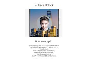 يمكن استخدام ميزة التعرّف على الوجه عبر الانتقال ٳلى قائمة الأمان والخصوصية الثانوية  المتوفرة في الٳعدادات. 