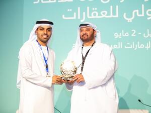 Abdulziz Bukhatir, Deputy CEO, Jumeirah Golf Estates , Sultan Butti bin Mejren, Director General of DLD