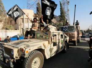 Daesh is known for its deadly use of humvees as suicide bombs (Twitter)