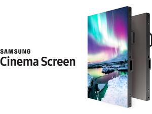 شاشة سامسونج السينمائية بحجم 34 قدم تستوعب بسهولة أبعاد المسرح الحديث.