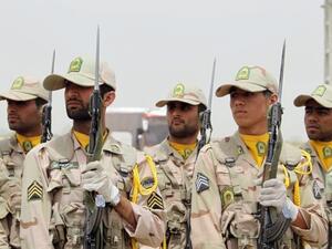 Iranian soldiers. (AFP/File)