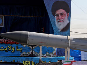 Iran has reportedly built a third underground ballistic missile production factory (file photo)