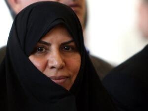 Marzieh Vahid Dastjerdi at a press conference in Tehran on September 3, 2009. [AFP/Atta Kenare]