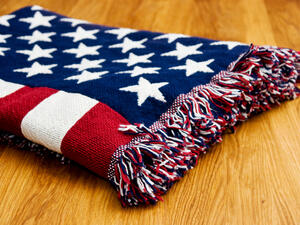 American flag blanket (Shutterstock/File Photo)