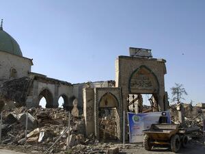 Great Al Nuri Mosque, which was destroyed by ISIS, is to be rebuilt by UAE and UNESCO. (APF/ File Photo)