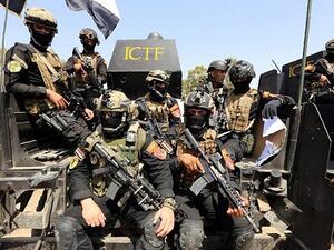 Members of Iraqi counter-terrorism forces take part in training under the command of international military instructors in Baghdad. (AFP/Sabah Arar)