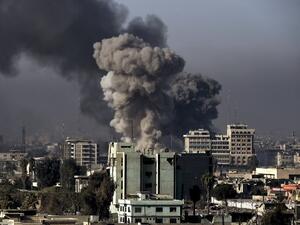 An airstrike in west Mosul. (AFP)