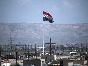 The extremists worked to erase any signs of Christianity from Qaraqosh after they overran the town in 2014 as part of a sweeping offensive that saw them seize around a third of Iraq. (AFP) 