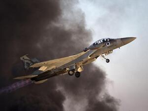 An Israeli F-15 fighter jet takes off during an air show. (AFP/ File Photo)