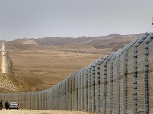 A barrier guards Israel's border with Egypt. (AFP/File)