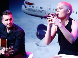 Guests were treated to a live performance by Jessie J to celebrate the latest addition to British Airways' fleet. (Courtesy of Emirates 24/7)
