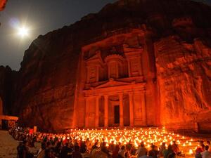 The Petra Development and Tourism Authority law allows foreign investment outside Petra Archaeological Park. 
(Wikimedia Commons)