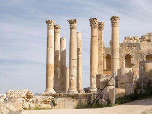 Ancient columns in Jerash, Jordan, served as some of the first inspiration for sculptor Shafi Seebrani. (Shutterstock)