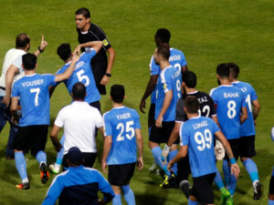 The fans were accused of rioting and vandalism after the final encounter. (twitter) 