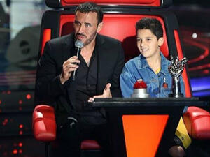 Hamza Labaidh, who was coached by famous Iraqi singer Kazim Al-Sahir, obtained the highest number of votes from viewers of the live finale on Saturday night (Source: @kadimalsahirofficial - Instagram)