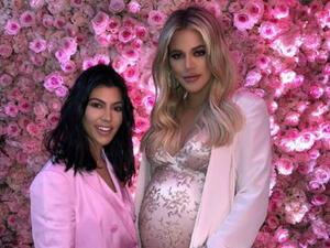 Taking to her Instagram account, the 33-year-old beauty uploaded photographs of her pink-themed shower, featuring balloons and elephant statues (Source: khloekardashian - Instagram)