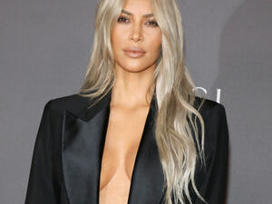 The Keeping Up with the Kardashians star last month revealed she'd have a blonde hairdo for a few more weeks after a bleaching treatment. (Source: Tinseltown - Shutterstock)