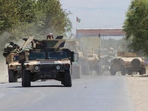 Afghan security forces head into combat with Taliban militants in the Charkhab area of northeastern Kunduz province on August 20, 2016. (AFP/Bashir Khan Safi) Afghan security forces head into combat with Taliban militants in the Charkhab area of northeastern Kunduz province on August 20, 2016. (AFP/Bashir Khan Safi)