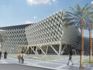 The project consists of seven unique-shaped buildings which will house the administration wing, cultural centre, convocation hall, conference centre, university library, visitor centre and a grand mosque. (Sinohydro.com)
