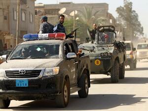 دورية امن في احد شوارع بنغازي/أ.ف.ب