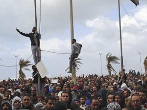 Libyan demonstrators