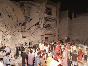 من آثار قصف الأطلسي للعاصمة طرابلس