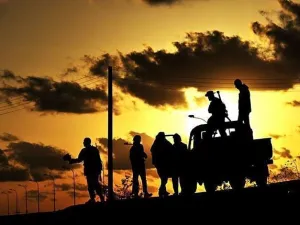 معارك في قرية القذافي