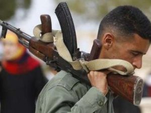 جندي ليبي في مدينة صبراته