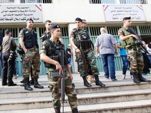 Lebanese security forces guard a polling station in Beirut on May 8. (AFP/File) Lebanese security forces guard a polling station in Beirut on May 8. (AFP/File)