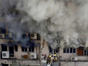 A house fire in Nabatieh killed A Palestinian family in Nabatieh. (AFP/ File Photo)