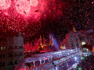 Beirut's Nijmeh Square, 1 January, 2019 (AFP/ Anwar Amro)