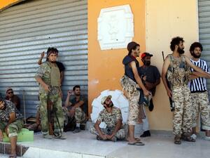 Forces loyal to Libya's UN-backed unity government gather in Sirte's centre as they advance to recapture the city from Daesh on June 10, 2016. (AFP/Mahmud Turkia) Forces loyal to Libya's UN-backed unity government gather in Sirte's centre as they advance to recapture the city from Daesh on June 10, 2016. (AFP/Mahmud Turkia)