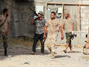Forces loyal to Libya's UN-backed unity government patrol the city of Sirte, 450 kilometres (280 miles) east of Tripoli, during an operation to recapture the city from the Islamic State (IS) Jihadists, on June 12, 2016. (AFP/Stringer) Forces loyal to Libya's UN-backed unity government patrol the city of Sirte, 450 kilometres (280 miles) east of Tripoli, during an operation to recapture the city from the Islamic State (IS) Jihadists, on June 12, 2016. (AFP/Stringer)