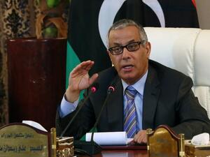 Kidnapped former Libyan Prime Minister Ali Zidan in 2013 (AFP)