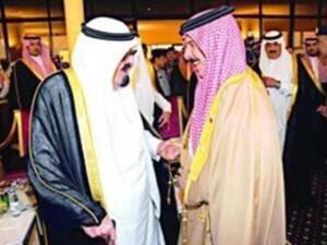 خادم الحرمين وملك البحرين