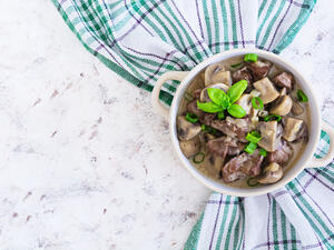 كبدة بالمشروم