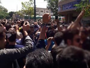 Iranians have been going on protests for three consecutive days without any local media coverage on the topic. (Twitter)