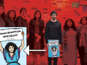 Jack Dorsey, Twitter's CEO photo that raised controversy and sparked a backlash in India against him.