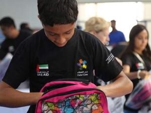 The school kits will be distributed to students from low-income families. (Khaleej Times)