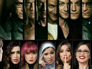 Film poster of the movie Split and the series Harbana.