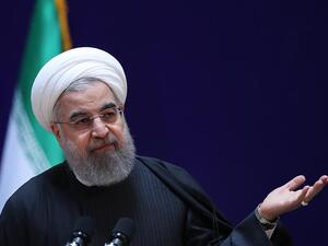 Iranian president Hassan Rouhani speaks at a conference in Tehran, on January 28. (AFP/ File)
