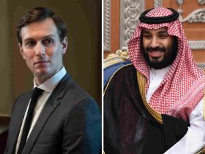 White House senior adviser Jared Kushner and Saudi Crown Prince Mohammed bin Salman. (AFP/File)
