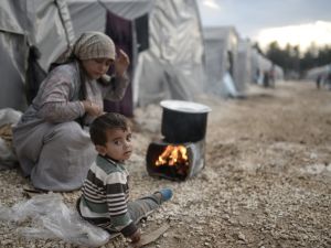 Syrian refugees families who came from Kobani district living in refugees tent in Suruc district. (Shutterstock/ File Photo)
