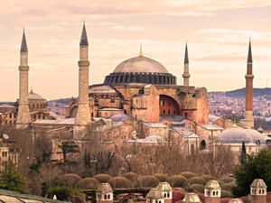 Hagia Sophia mosque in sultanahmet, Istanbul, Turkey. 