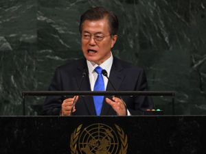 Moon Jae-in, President of South Korea during session of the General Assembly at the United Nations (AFP/File Photo)