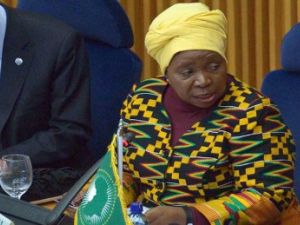 رئيسة مفوضية الاتحاد الأفريقي، دلاميني زوما