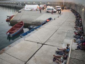 A rescue mission, including many Moroccans. (AFP) 