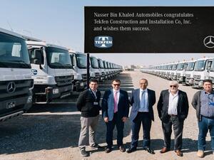 According to the agreement, NBK Automobiles will supply Tekfen Construction,with 30 units of 2035 S Actros tractor head and 20 units of 4031 K Actros tipper. 